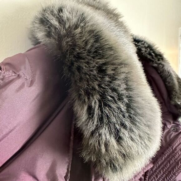 SALE! Purple London Fog Down Parka Size XL EUC - Picture 5 of 6